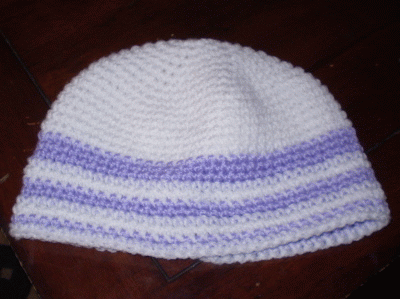 whitebeaniewithvioletstripes.gif